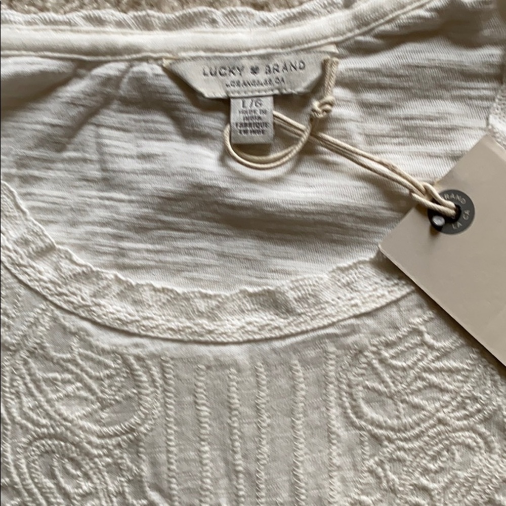 1 LEFT! NEW embroidered top - Lucky Brand - Picture 7 of 8